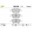Jeu de 4 plaquettes de frein avant VALEO 302160 - Visuel 1