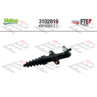Cylindre récepteur, embrayage VALEO 3102819