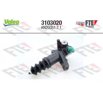 Cylindre récepteur, embrayage VALEO 3103020