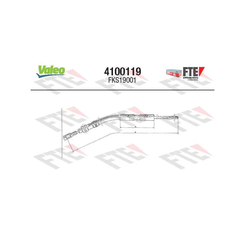 Tirette à câble, commande d'embrayage VALEO 4100119