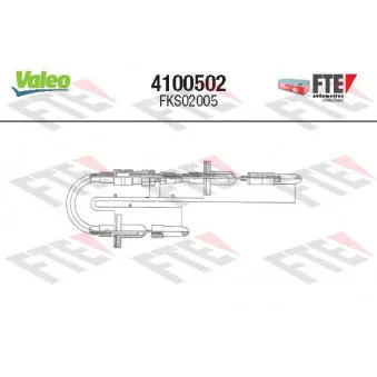 Tirette à câble, commande d'embrayage VALEO 4100502