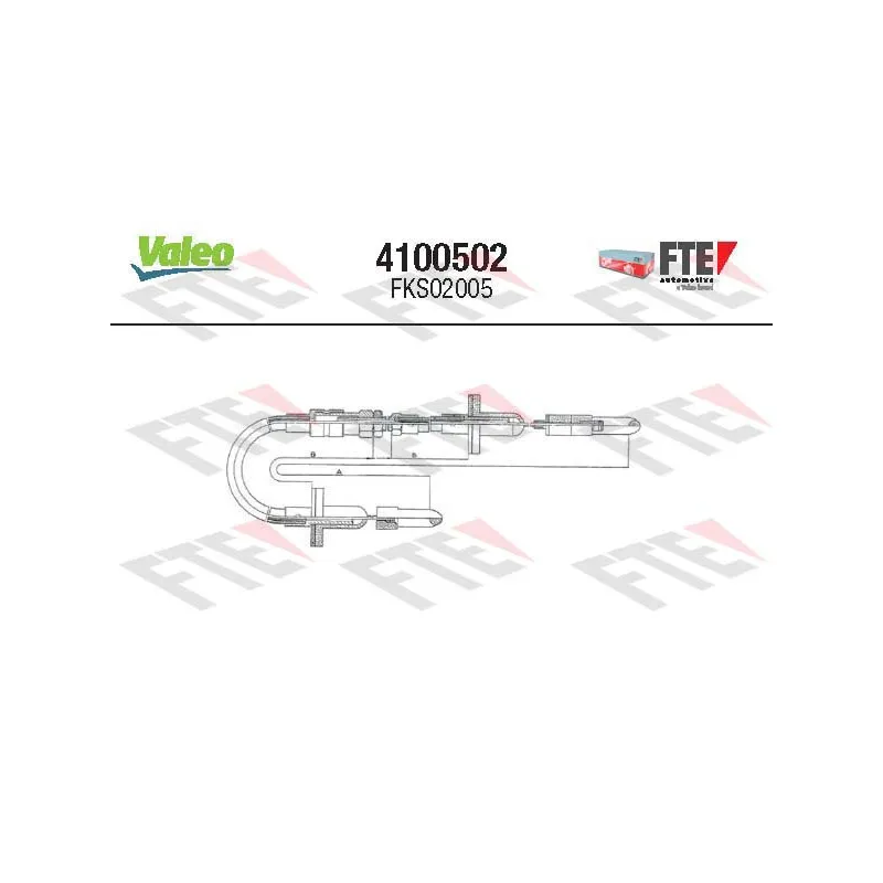 Tirette à câble, commande d'embrayage VALEO 4100502