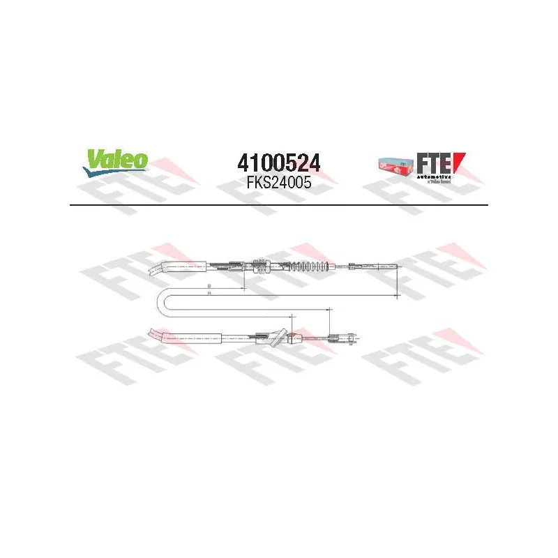 Tirette à câble, commande d'embrayage VALEO 4100524