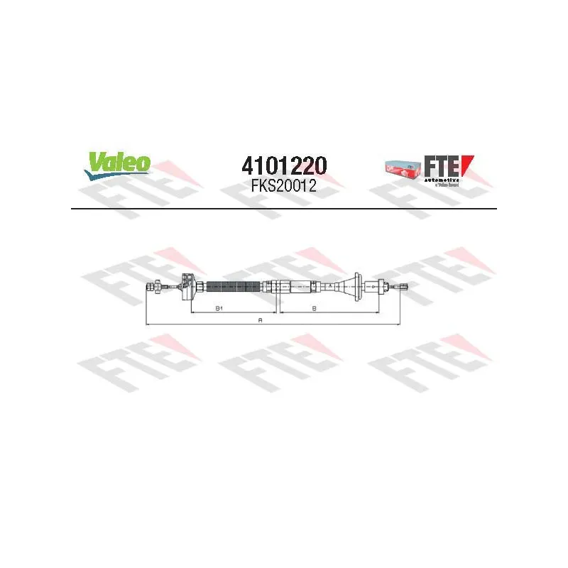 Tirette à câble, commande d'embrayage VALEO 4101220