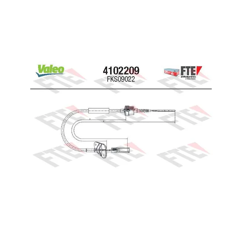 Tirette à câble, commande d'embrayage VALEO 4102209