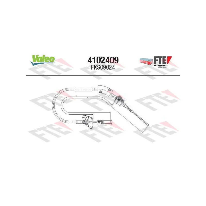 Tirette à câble, commande d'embrayage VALEO 4102409