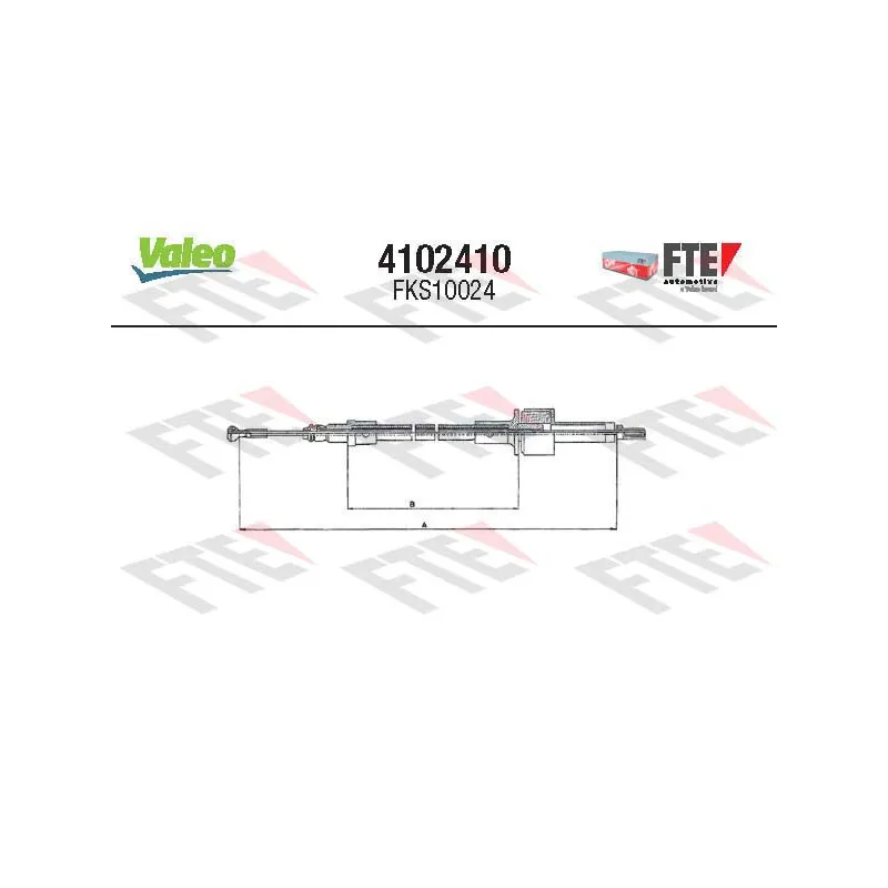 Tirette à câble, commande d'embrayage VALEO 4102410