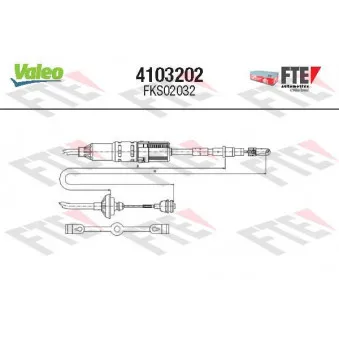 Tirette à câble, commande d'embrayage VALEO 4103202