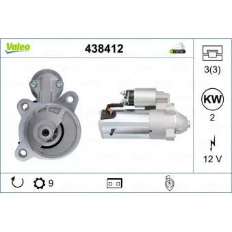 Démarreur VALEO 438412
