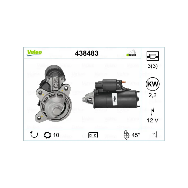 Démarreur VALEO 438483