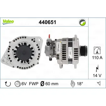 Alternateur VALEO 440651