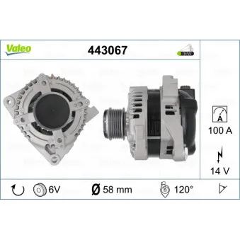 Alternateur VALEO 443067
