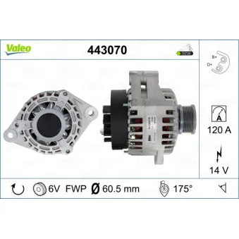 Alternateur VALEO 443070