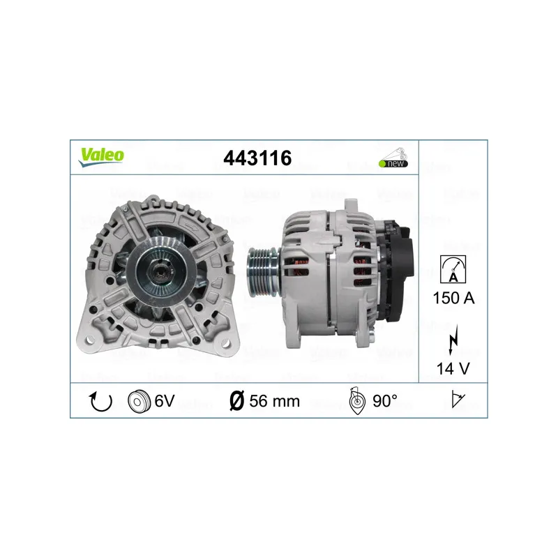 Alternateur VALEO 443116