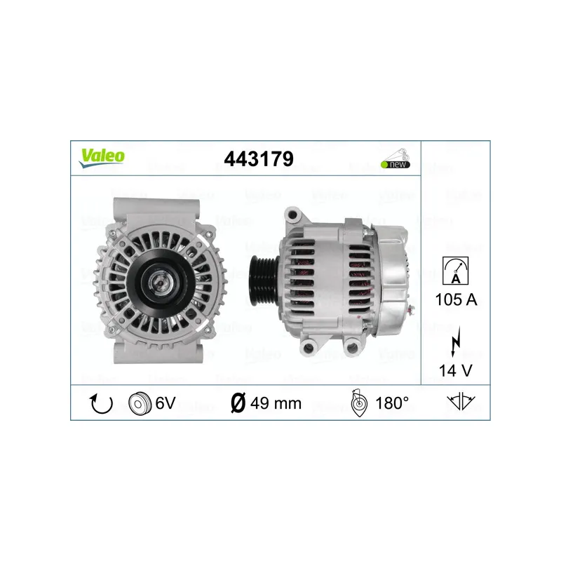 Alternateur VALEO 443179