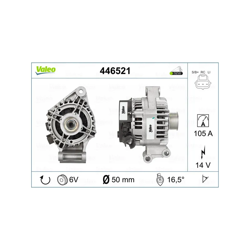 Alternateur VALEO 446521
