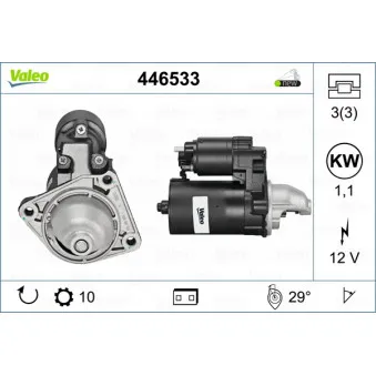 Démarreur VALEO 446533