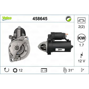 Démarreur VALEO 458645