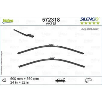 Kit balais d'essuie-glace VALEO 572318