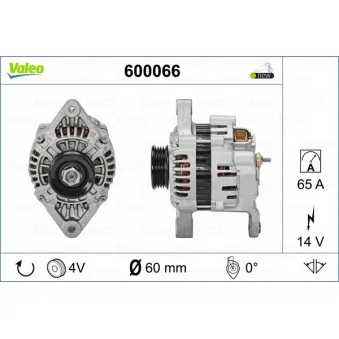 Alternateur VALEO 600066