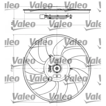 Ventilateur, refroidissement du moteur VALEO 696349