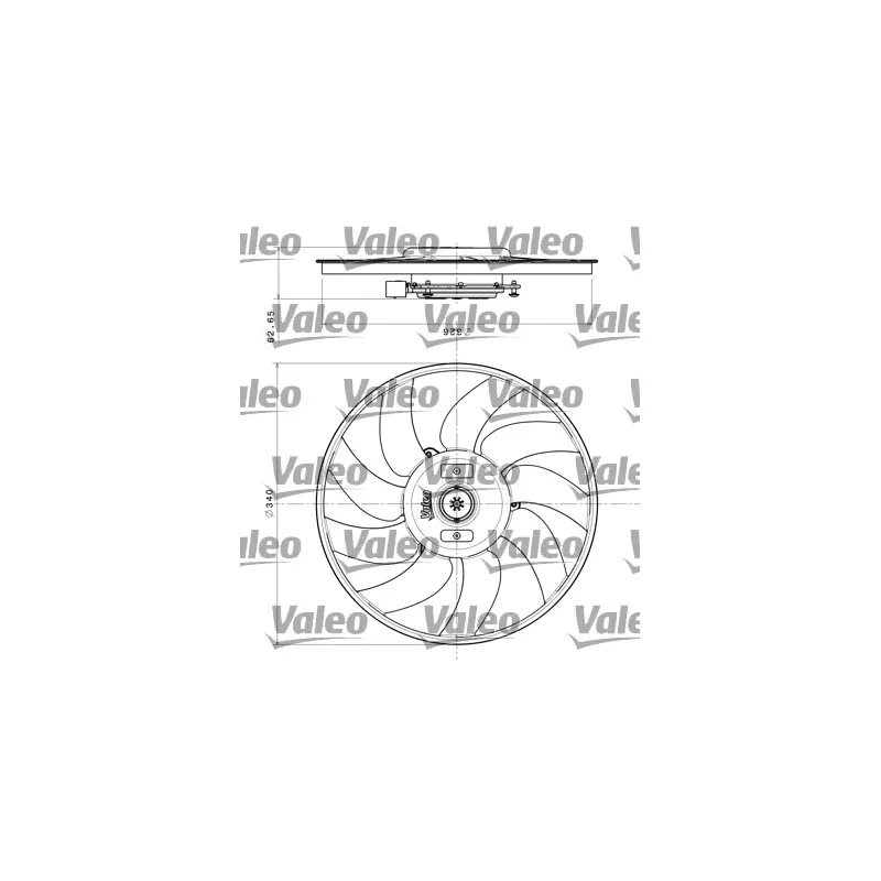 Ventilateur, refroidissement du moteur VALEO 696349