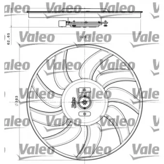 Ventilateur, refroidissement du moteur VALEO 696350