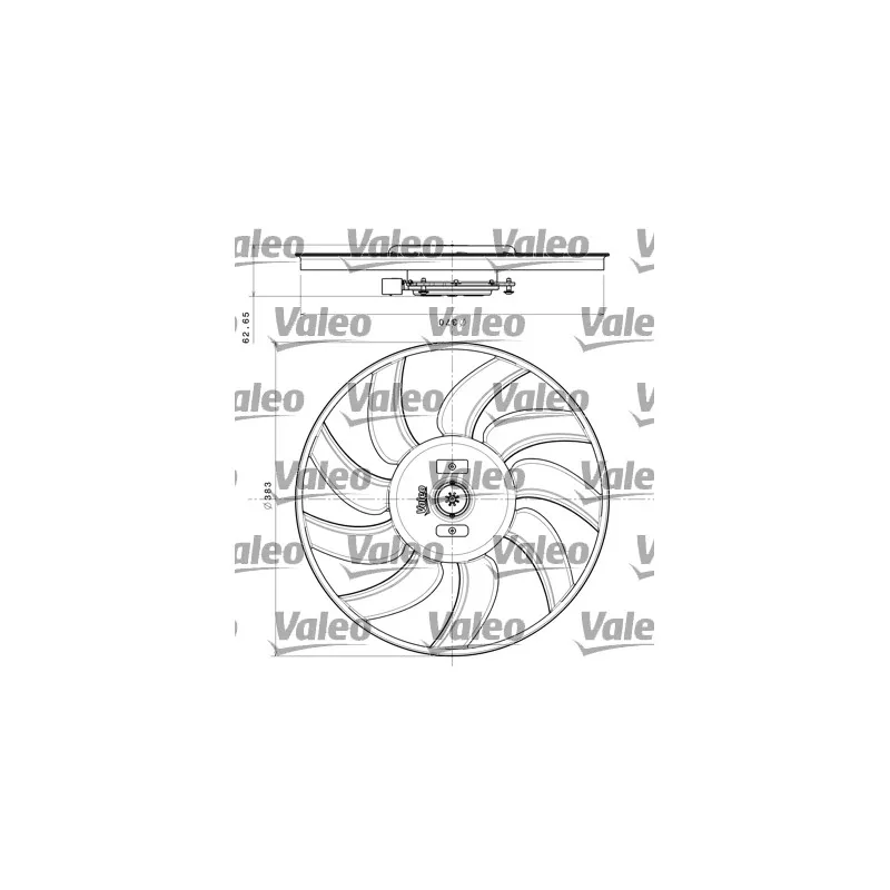 Ventilateur, refroidissement du moteur VALEO 696350