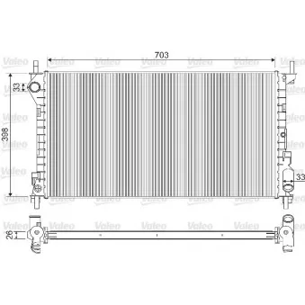Radiateur, refroidissement du moteur VALEO 733100