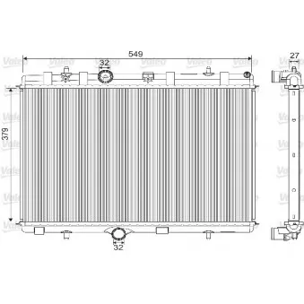 Radiateur, refroidissement du moteur VALEO 733101