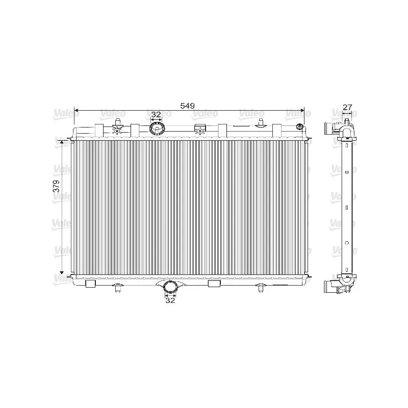 Radiateur, refroidissement du moteur VALEO 733101