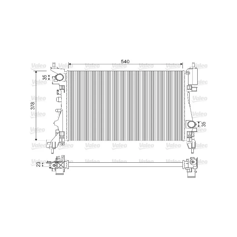 Radiateur, refroidissement du moteur VALEO 733114