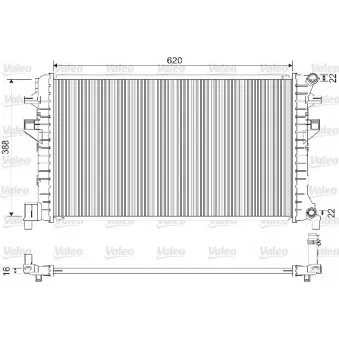 Radiateur, refroidissement du moteur VALEO 733121