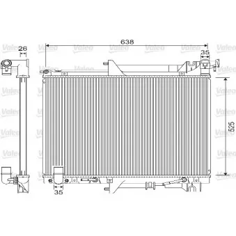 Radiateur, refroidissement du moteur VALEO 733146