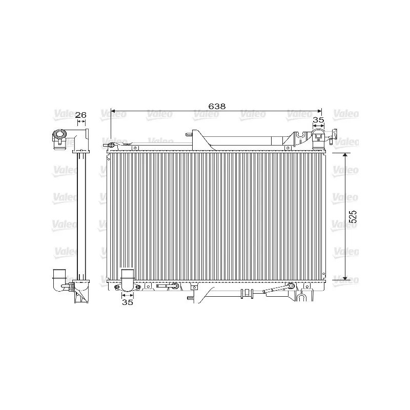 Radiateur, refroidissement du moteur VALEO 733146