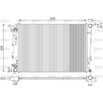 Radiateur, refroidissement du moteur VALEO 733213