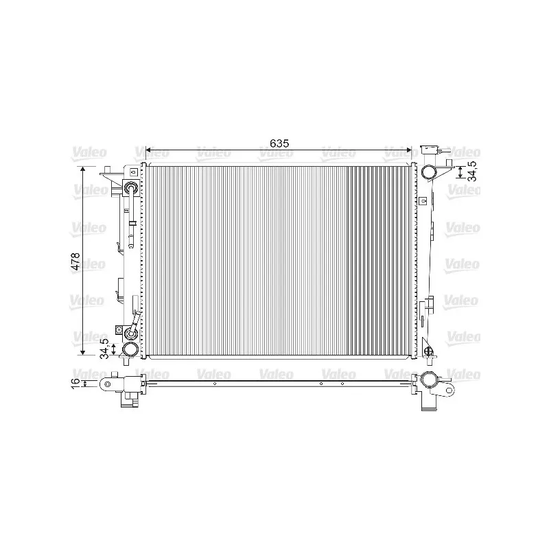 Radiateur, refroidissement du moteur VALEO 733213