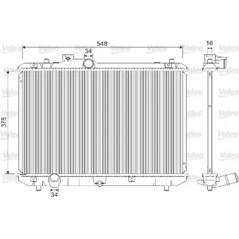 Radiateur, refroidissement du moteur VALEO 733216