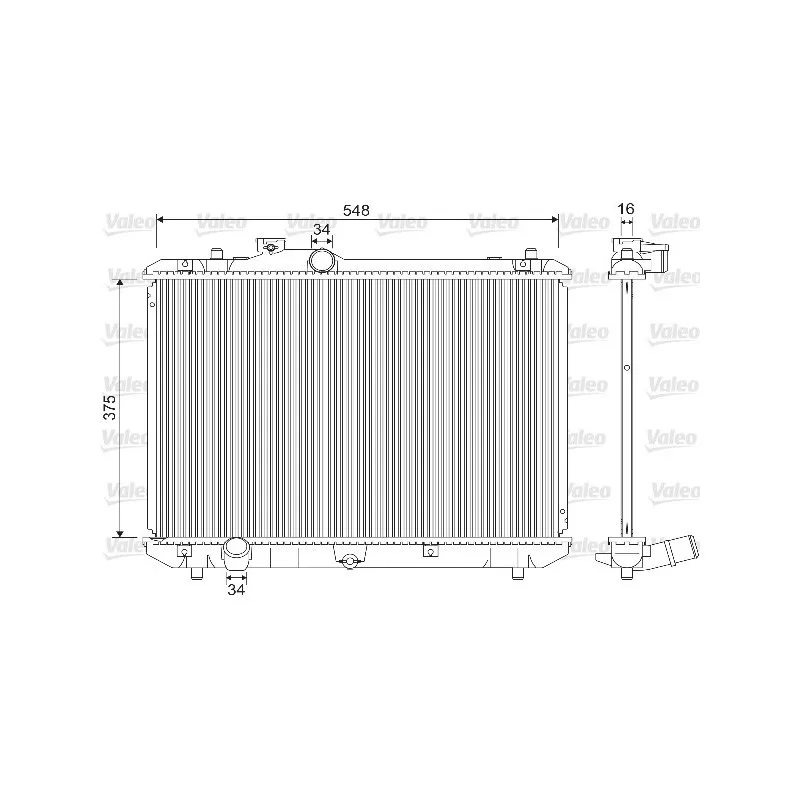 Radiateur, refroidissement du moteur VALEO 733216
