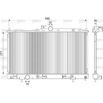 Radiateur, refroidissement du moteur VALEO 733280