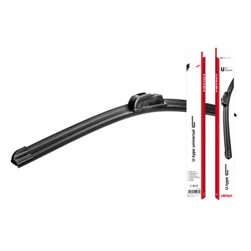 Essuie-glace de type U, taille: 17 "(425 mm), crochet de type U AMIO 01177