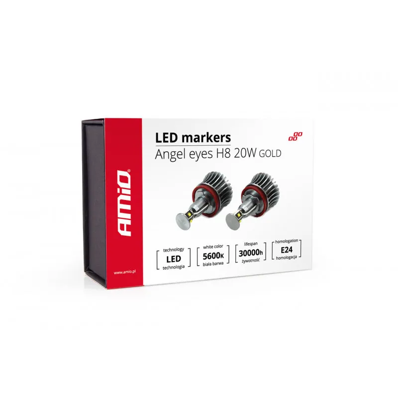 Marqueur LED H8 20W OR AMIO 01543