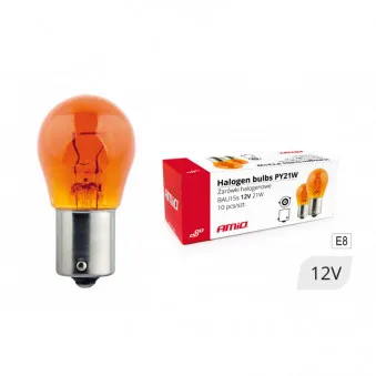 Lot de 10 ampoules, feu clignotant PY21W AMIO 01158