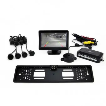 Système d'aide au stationnement TFT 4,3 "avec CAM-402 LED 4 capteurs noir" GOLD " AMIO 01553