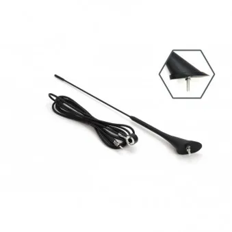 Antenne de voiture 40cm Adaptateur 5mm Cordon 3m ANT07 AMIO 01507