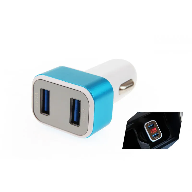 Chargeur de téléphone 2xUSB + contrôle de la batterie TEST-04 AMIO 01028