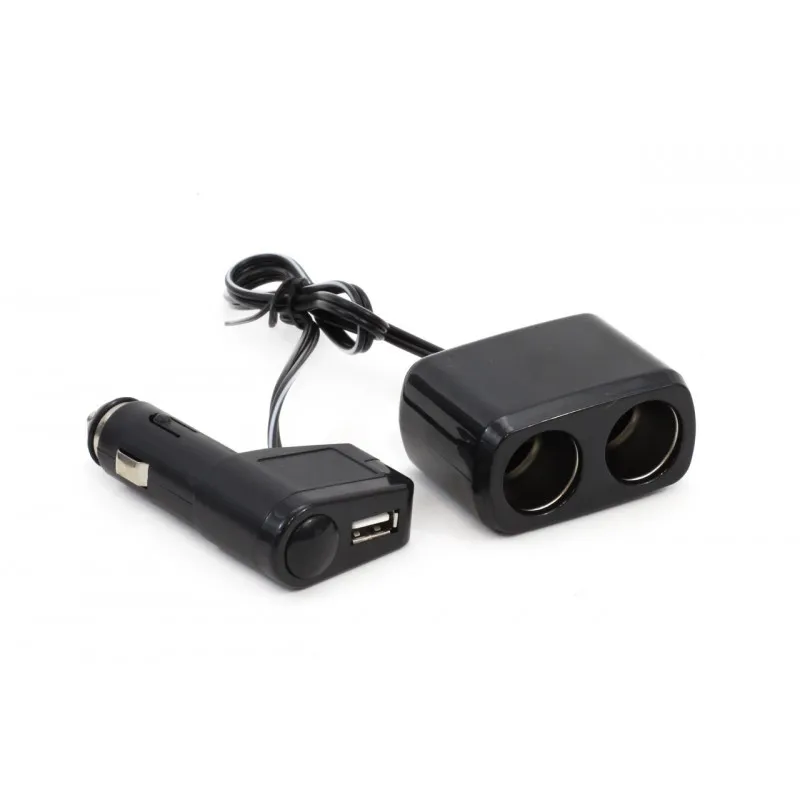Prise d'extension SOC1, 2 + 1 USB AMIO 01029