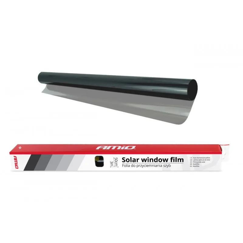 Film de fenêtre solaire noir clair 0,5x3m (60%) AMIO 01650
