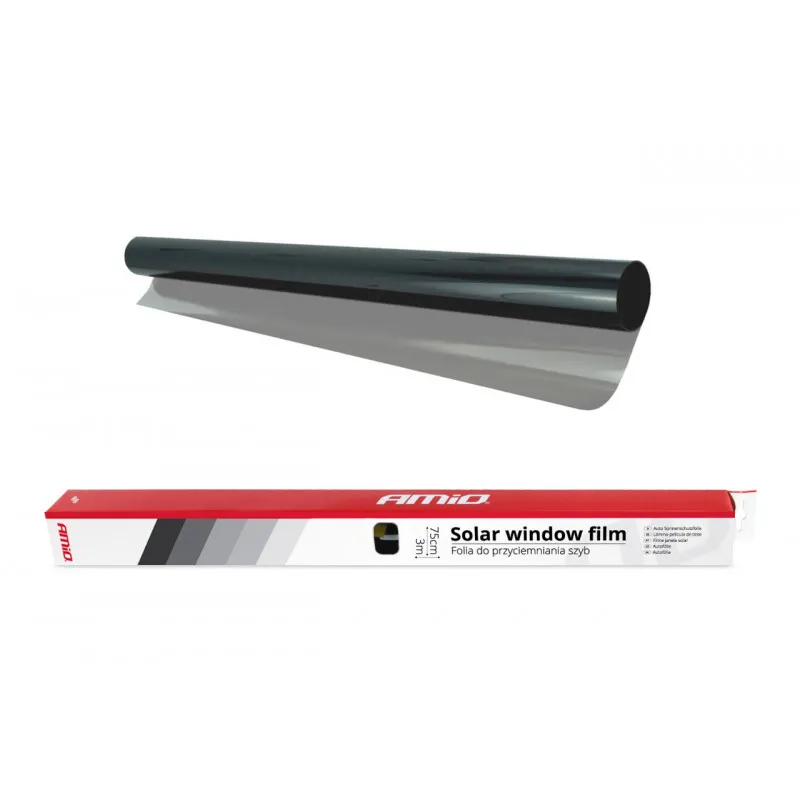 Film de fenêtre solaire noir clair 0,75x3m (60%) AMIO 01654