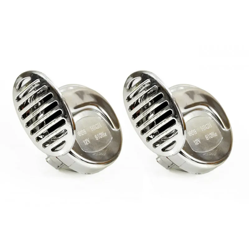Klaxon Chrome 12V 2 pcs CHR-01 AMIO 01715